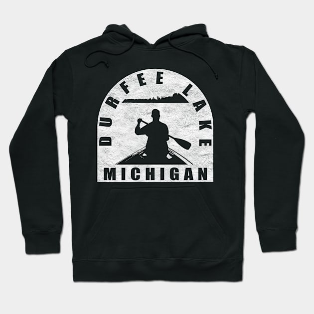 Durfee Lake Canoeing Michigan Hoodie by BirdsEyeWorks